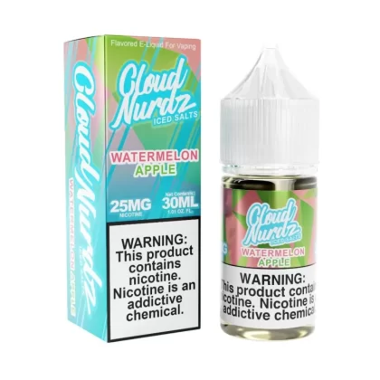 Cloud Nurdz Iced Salts Watermelon Apple eJuice - Vape Product; Vape Product, Vape Product (E788F2)