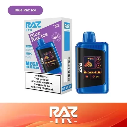 Raz Blue Razz Ice - Pack Count#Single Pack~Flavor#Blue Razz Ice~Nicotine#50MG