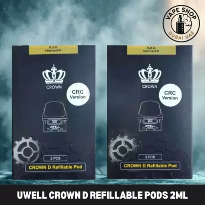 UWELL Crown D Refillable Pods 2ML Replacement Pod Cartridge in Dubai, UAE - Vapeshopdubaiuae