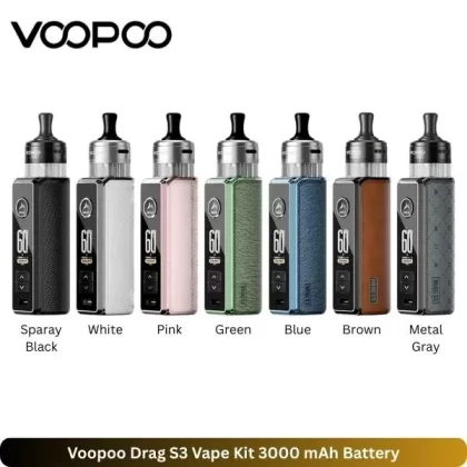 Buy Voopoo Drag S3 Vape Kit 3000 MAh Battery In Dubai