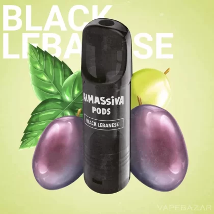 AlMassiva Prefilled Pods – Black Lebanese (2er Pack) - Almassiva / 17mg/ml / 2ml / ca. 600 / Glycerin / Aromen / Propylenglykol / Nikotin / Ja