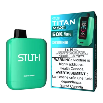 STLTH Titan Max Disposable Vape Device - Smooth Mint - 20mg/ml
