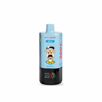 Bang DE 300K Puffs 5 in 1 Mesh Coil Disposable Vape - Random Mix, Red Bull & Blueberry Cherry & Apple Grape & Watermelon Dragon Fruit & Blue Razz; 3-nicotine, 2-nicotine (307C89)