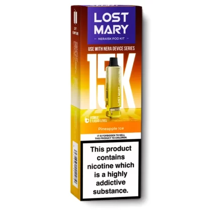 Pineapple Ice Nera 15K Refill Pods by Lost Mary - 20 mg/ml
