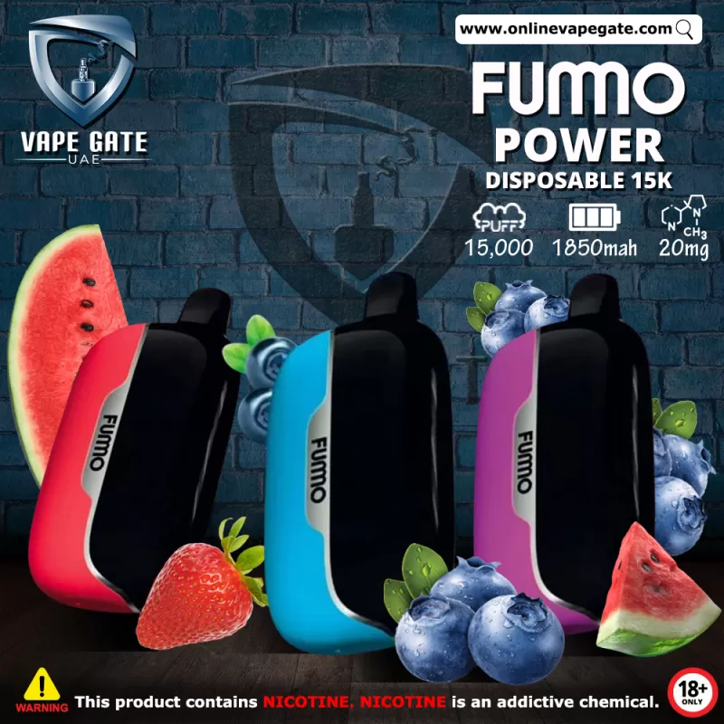 Fummo Power Disposable Vape (15,000 Puffs) - Fresh Mint / 20 mg