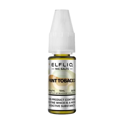 Mint Tobacco Elfliq Nic Salt by Elfbar - 10ml - 5mg - Vape Product (42DD8C)