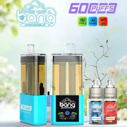 Bang 60K 60000 Puffs Dual Flavors Rechargeable Original Refillable Oil Vape - Vapeq10