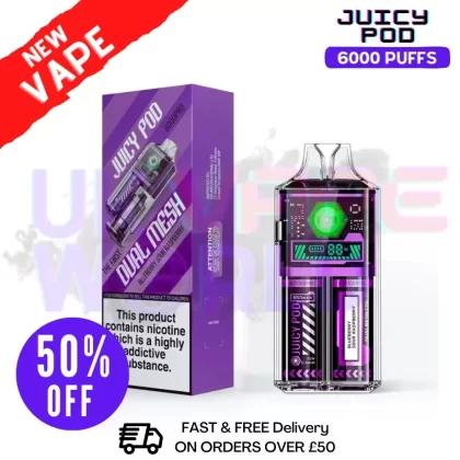 Juicy Pod 6000 Pro Blue Sour Raspberry Kit