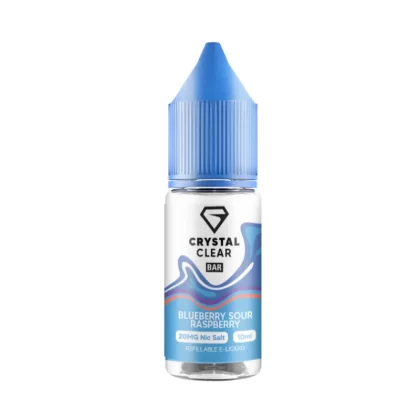 Crystal Clear Bar Salts Blueberry Sour Raspberry Nic Salt Vape Juice - 20mg