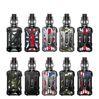 Rincoe Mechman Kit 228W with Mesh Tank 4.5ml - Steel Bone-Union Flag SS