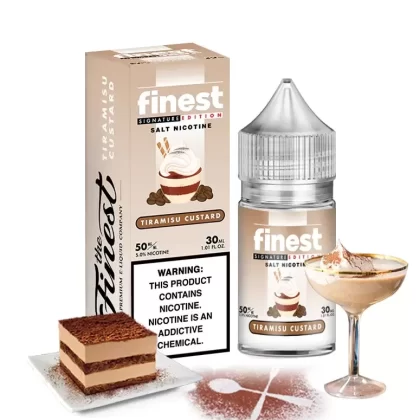 The Finest Signature Edition SALT Tiramisu Custard 30mL - Vape Product, Vape Product