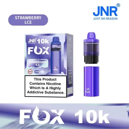Strawberry Ice JNR Fox 10K Prefilled Pod Vape Kit