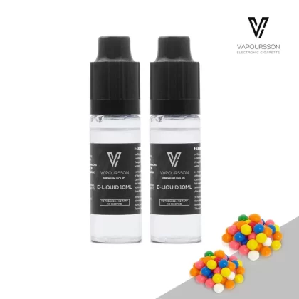Vapoursson e-Liquid – Bubble Gum 0mg 10ml Bottle x 2 Pack | Cigee