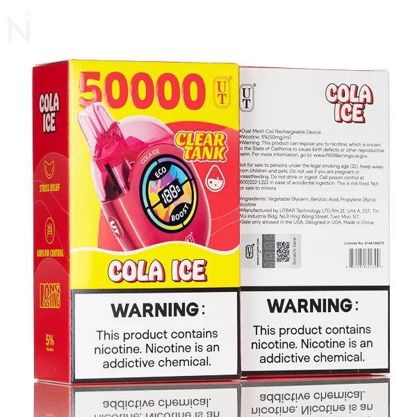 FLUM UT Bar 50K Clear Tank Disposable - Mexico Mango - Image 3