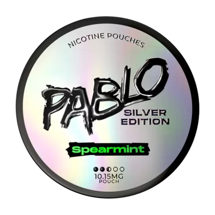 Spearmint Pablo Silver Edition Nicotine Pouches - Vapeshop Co