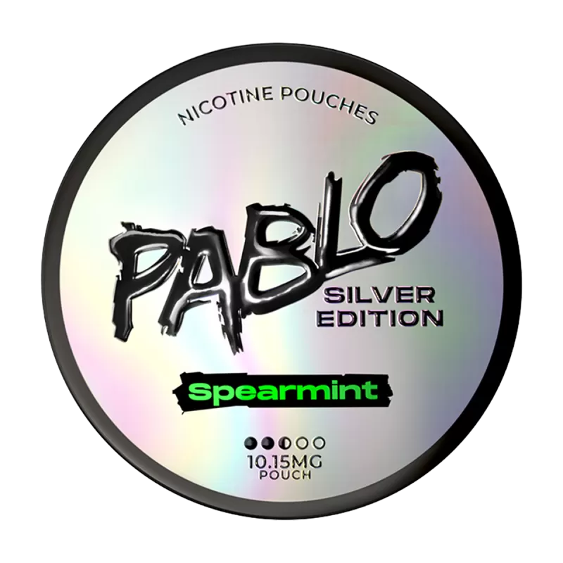 Spearmint Pablo Silver Edition Nicotine Pouches - Vapeshop Co