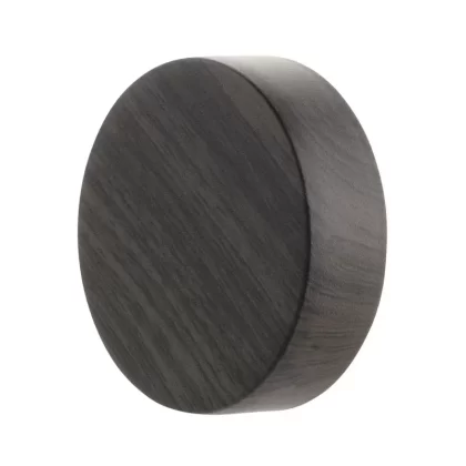 Child Resistant Plastic Caps | Wood Grain w/ Foam Liner | 53mm – Ebony – 100 Count