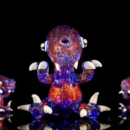 Amorphous Baby Dino-Blue w/red