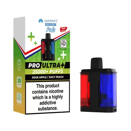 Sour Apple / Juicy Peach Hayati Pro Ultra Plus Refill Pack - Vapeshop Co