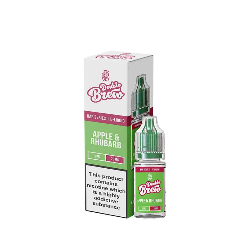 Ohm Brew Double Brew Apple Rhubarb 10ml Nic Salt E-Liquid - 5mg