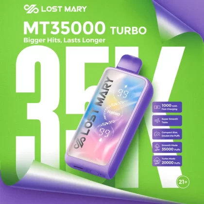 Made in Indonesia | Lost Mary MT35K Turbo Disposable - 35,000 Puffs - Berry Burst