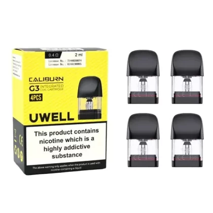 UWELL CALIBURN G3 REPLACEMENT PODS 4 PACK - Resistance#0.4 Ω>0.6 Ω>0.9 Ω>1.2 Ω