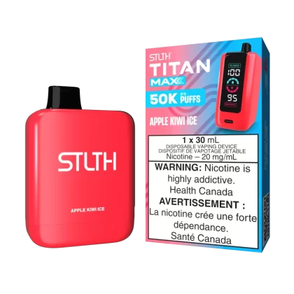 STLTH TITAN MAX - Apple Kiwi Ice - 20 mg/mL (wholeseller) - Excise ON, 20 mg/mL - ON