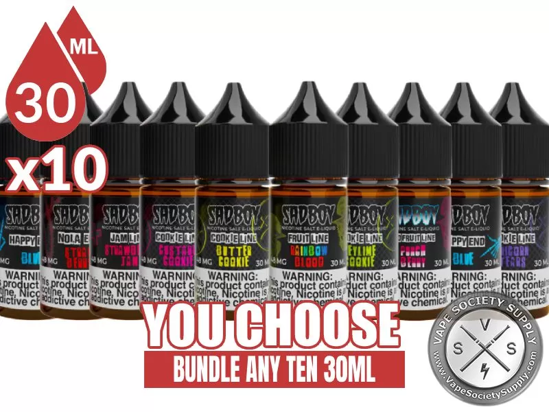 SadBoy Salts Bundle 10x30ml (300ml)