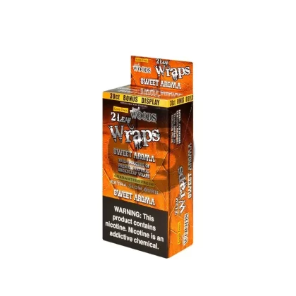 Good Times Sweet Woods Leaf Wrap Sweet Aroma 30 Pouches of 2 - Vape Store