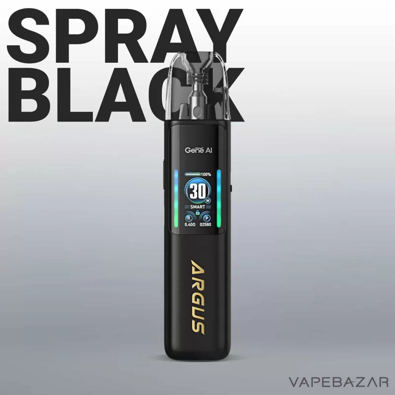VooPoo Argus G2 Podsystem – Spray Black - Pod Kit / 1100 mAh / 3 ml / USB-C / Spray Black - Image 2
