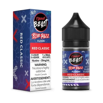 Blue Razz Fuzion Red Classic Iced SALT – Flavour Beast Fuzion Salt E-Liquid