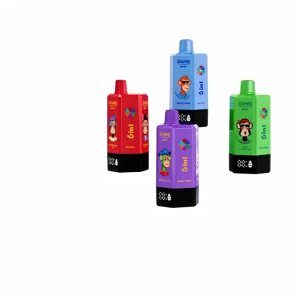 Bang Leader Stoll 300K 6 in 1 Flavors Disposable Vape - Random Flavors(Minimum 2 Pieces), Watermelon Ice & Red Bull & Strawberry Kiwi & Blueberry Ice & Lemon Lime & Strawberry Watermelon; 5- (C56FBB)