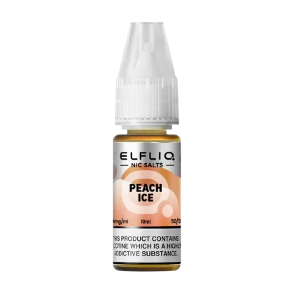 Peach Ice Elfliq Nic Salt by Elfbar - 10ml - Vape Product, Vape Product (4C648E)