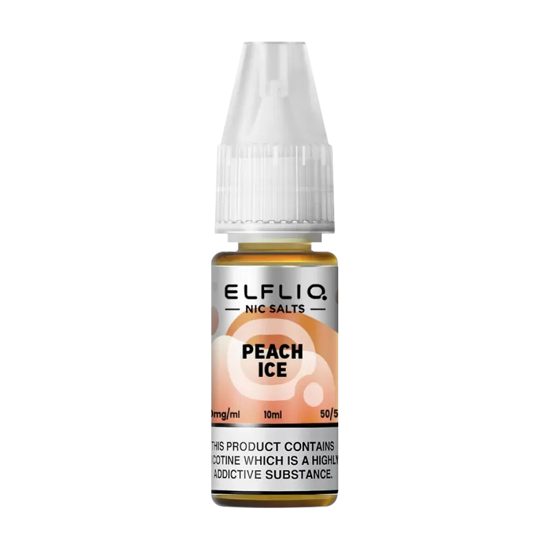 Peach Ice Elfliq Nic Salt by Elfbar - 10ml - Vape Product, Vape Product (4C648E)