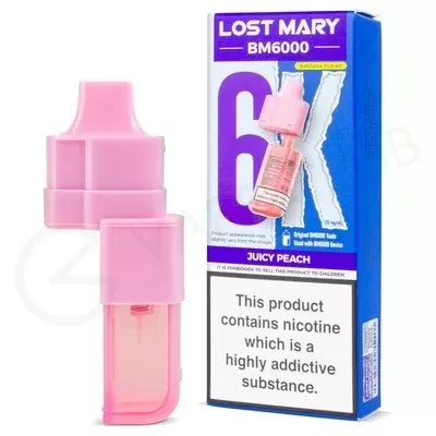 Juicy Peach Lost Mary BM6000 Refill Pack - Ecigpremium