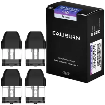 Uwell Caliburn Pod 4-Pack - 1.4ohm (E1A6FF)
