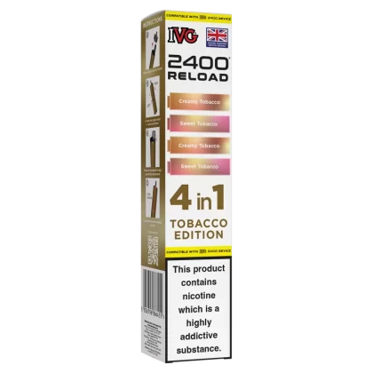 Tobacco Edition IVG 2400 Refill Pods - 20mg - Vape Product (DC8646)