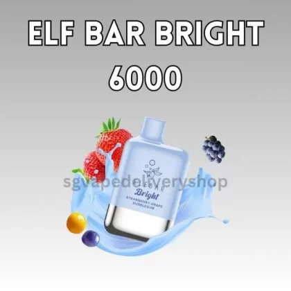Elf Bar Bright 6000 Puffs - Double Strawberry