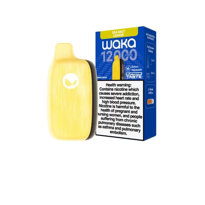 Waka Nova Rechargeable Disposable Vapes 12,000 Puffs - 18 mg / Grape - Image 2