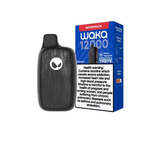 Waka Nova Rechargeable Disposable Vapes 12,000 Puffs - 18 mg / Grape - Image 3