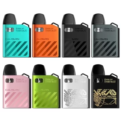 Uwell Caliburn AK2 Pod System Kit - Color#Neon Orange>Sakura Pink>Graphite Gray>Classic black>Gloomy Green>Turquoise Blue