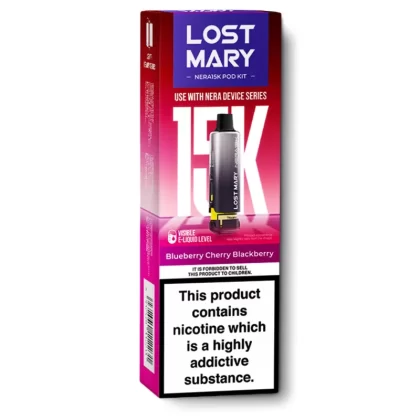 Blueberry Cherry Blackberry Nera 15K Refill Pods by Lost Mary - 20 mg/ml