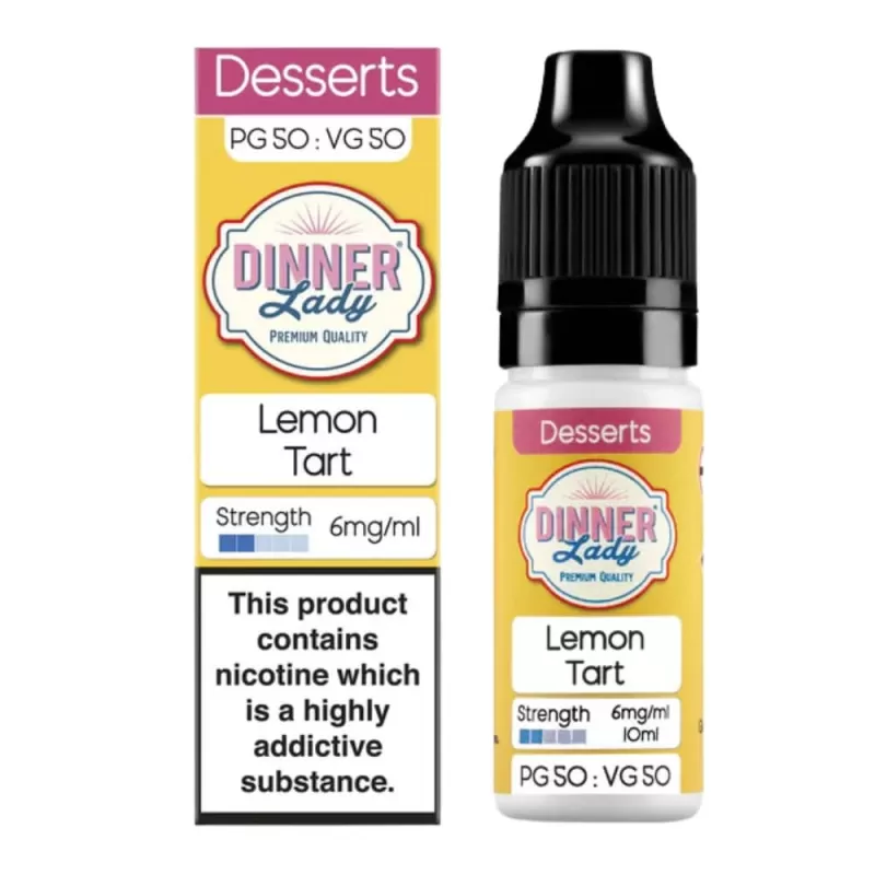 Lemon Tart E-Liquid 50/50 Series by Dinner Lady (10ml) - 6mg