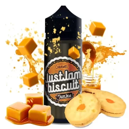 CARAMEL E LIQUID BY JUST JAM – BISCUIT 100ML 80VG