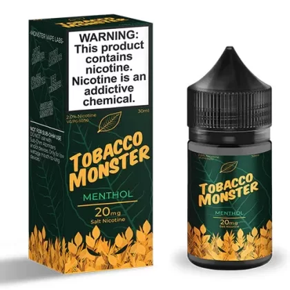 Tobacco Monster Salt Menthol Tobacco eJuice - Vape Product; Vape Product, Vape Product