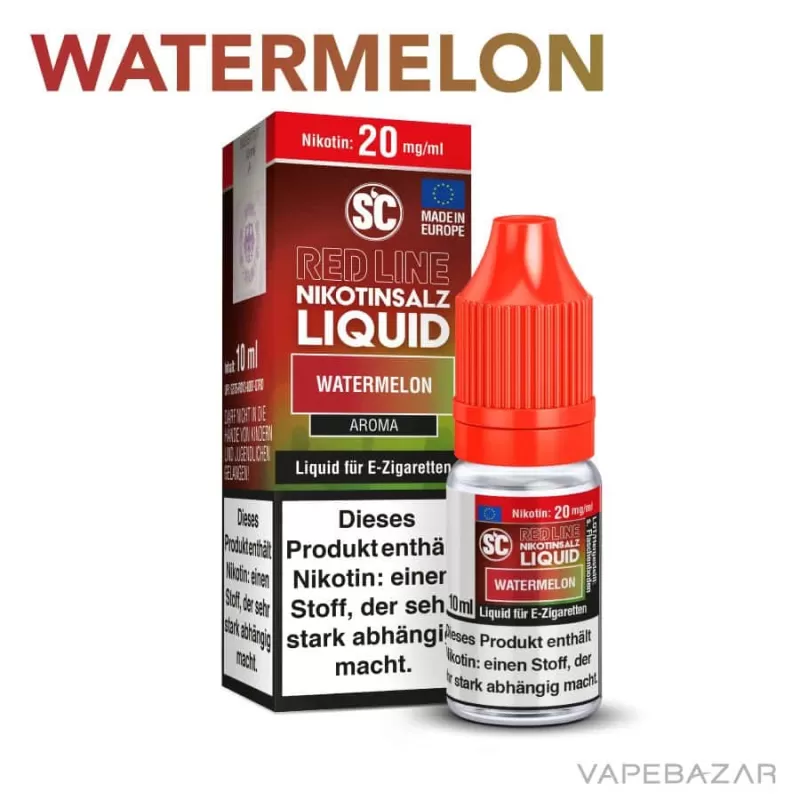 SC Red Line Nikotinsalz Liquid – Watermelon - Vapebazar - Image 2