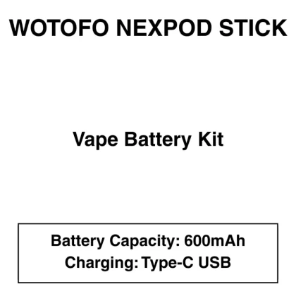Wotofo-nexPOD Stick-Disposable Vape (Battery Only)