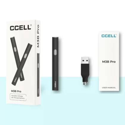 CCell M3B Pro 510 Thread Vape Cart Battery - Maroon, yellow (FBE168)