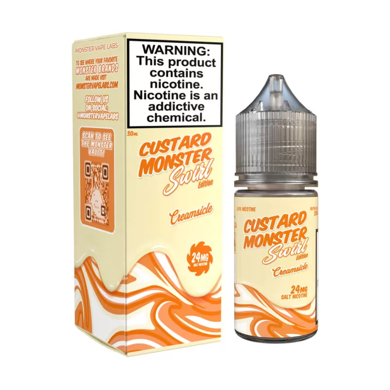 Swirl Edition Creamsicle Salt 30ml E-Juice | Custard Monster