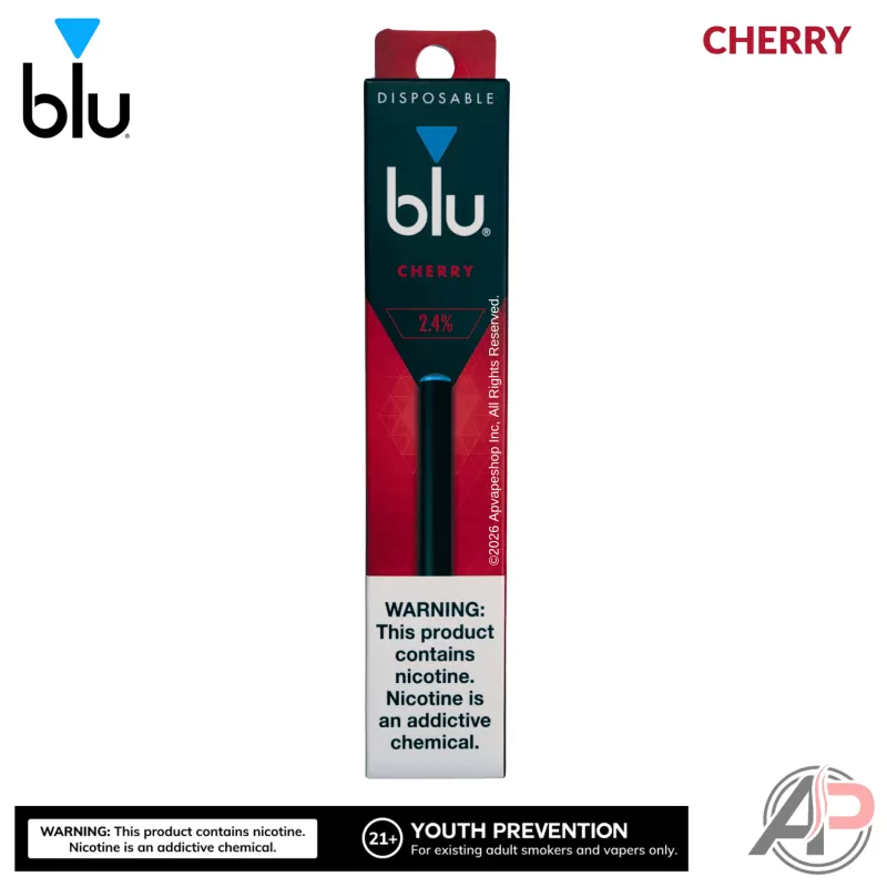 Blu Disposable Vape Device - Cherry Crush 2.4%, Classic Tobacco 2.4% - Image 2